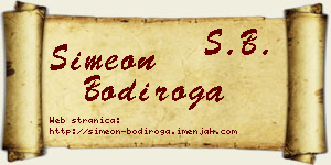 Simeon Bodiroga vizit kartica